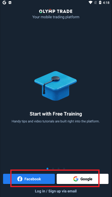 如何下載並安裝適用於手機的 Olymptrade 應用程式（Android、iOS）