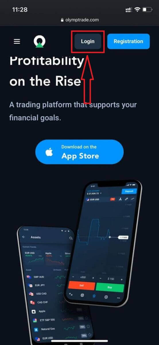 Cara Log Masuk ke Olymp Trade Cara Log Masuk ke Olymp Trade