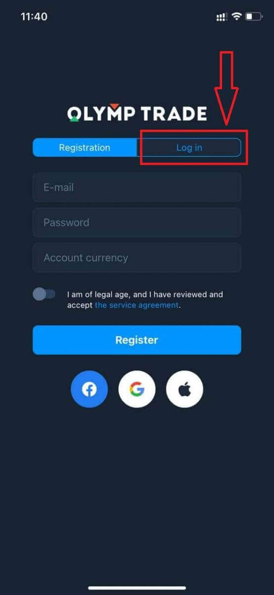 Cara Log Masuk ke Olymp Trade Cara Log Masuk ke Olymp Trade