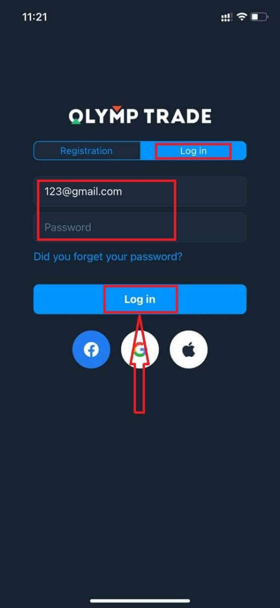 Cara Log Masuk ke Olymp Trade Cara Log Masuk ke Olymp Trade
