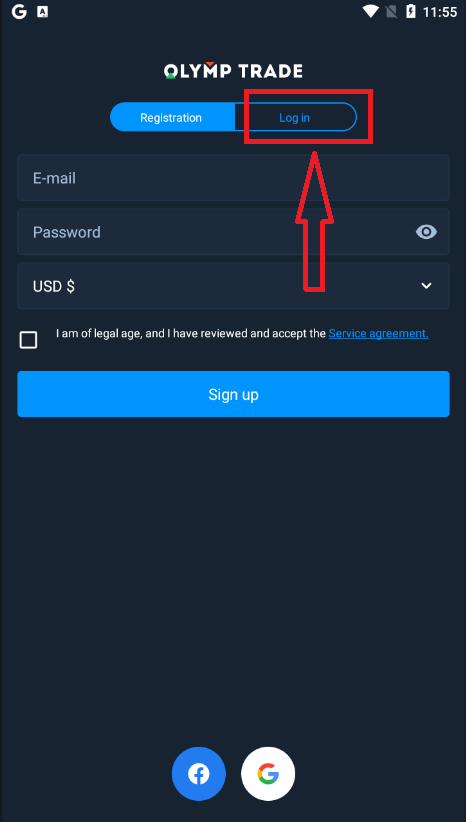 Cara Log Masuk ke Olymp Trade Cara Log Masuk ke Olymp Trade