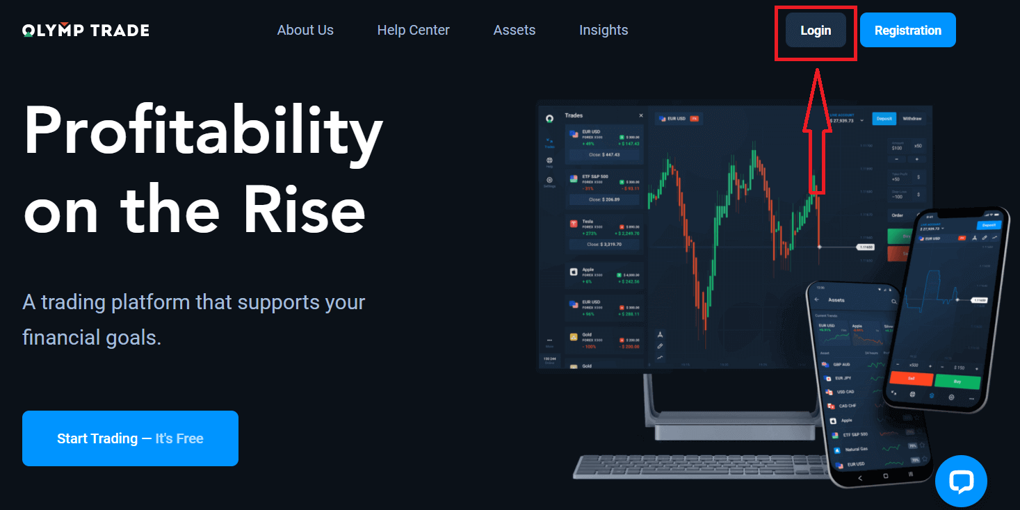Como abrir uma conta e fazer login na Olymptrade Como abrir uma conta e fazer login na Olymptrade