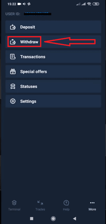 نحوه ورود و برداشت پول از Olymptrade نحوه ورود و برداشت پول از Olymptrade