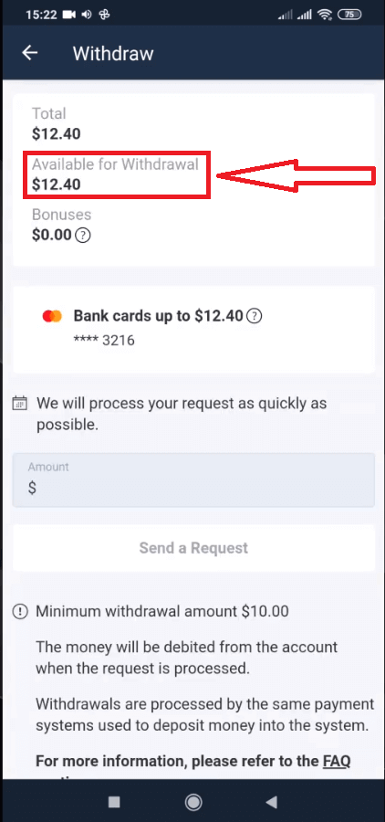 Kā izņemt naudu no Olymptrade