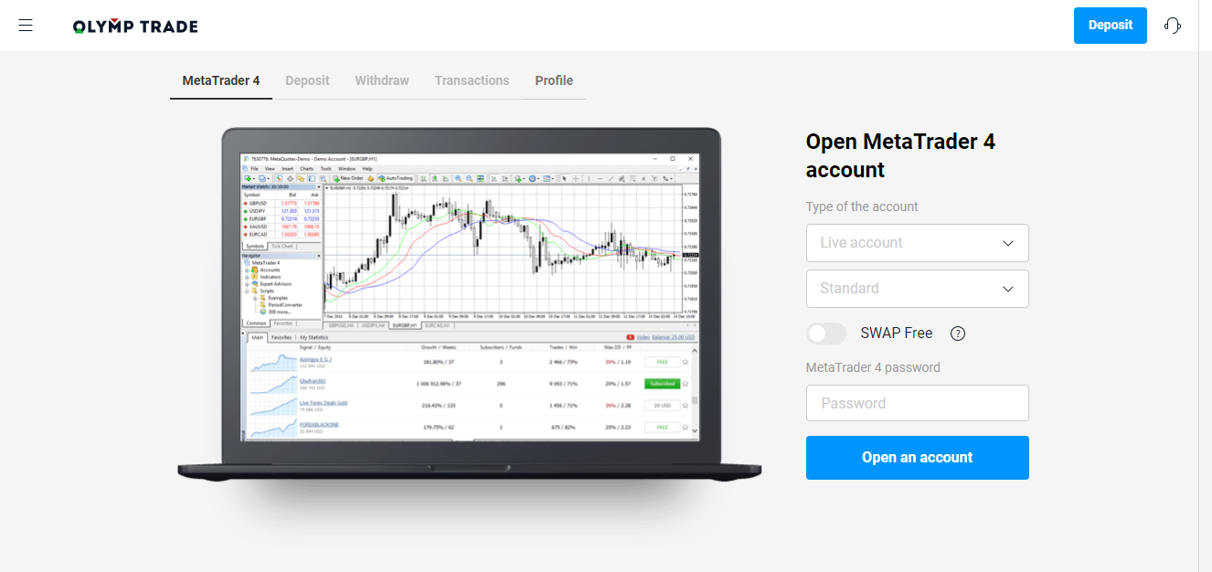 How to register and setup MetaTrader 4 (MT4) for Olymp Trade How to register and setup MetaTrader 4 (MT4) for Olymp Trade